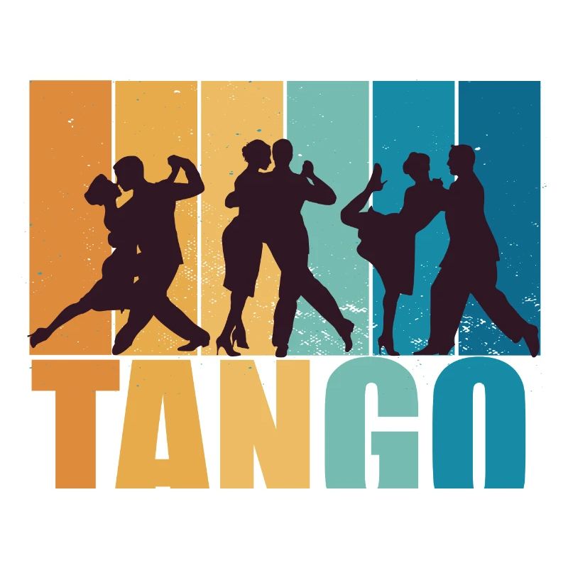 Tango Dancer Dance Vintage Retro Cadeau