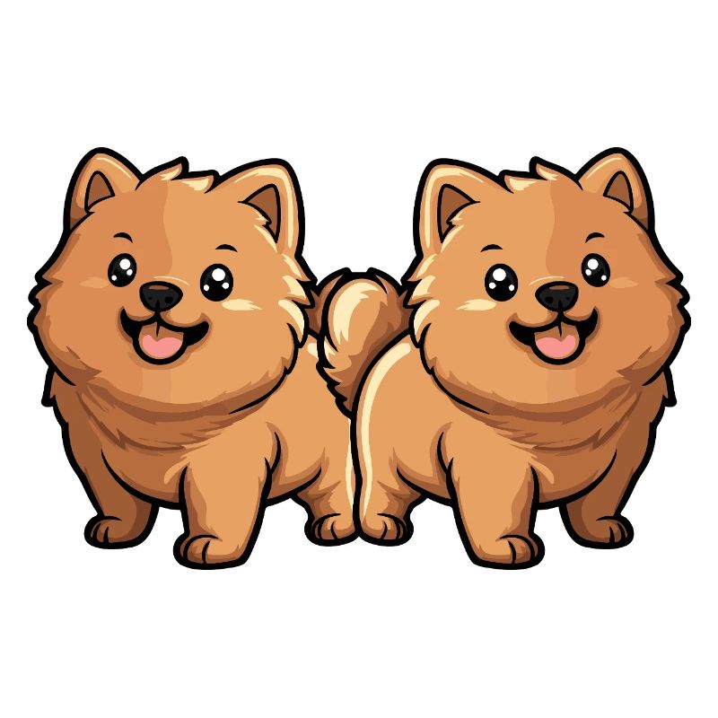 Chow Chow Hund Comic