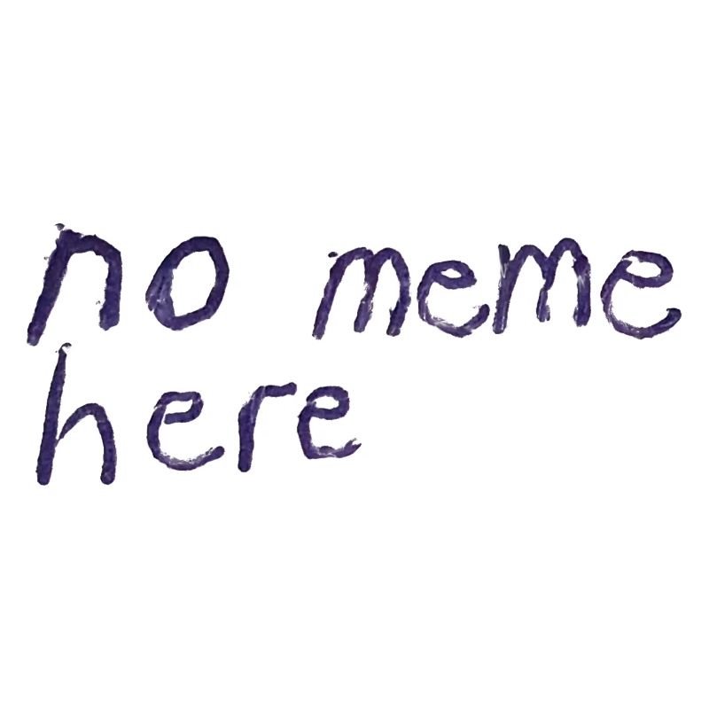 no meme here