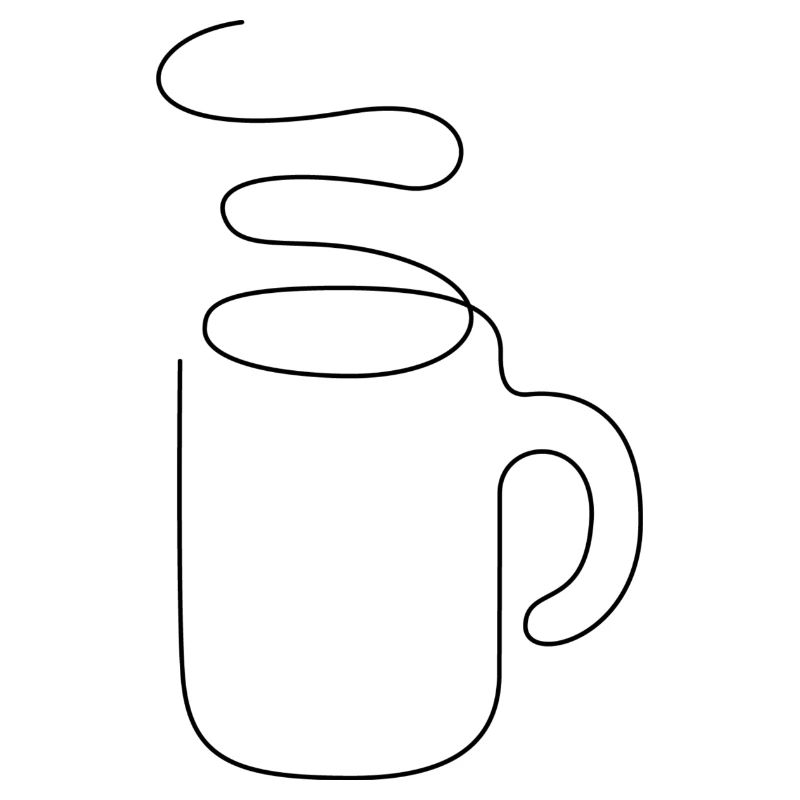 Kaffeetasse one Line