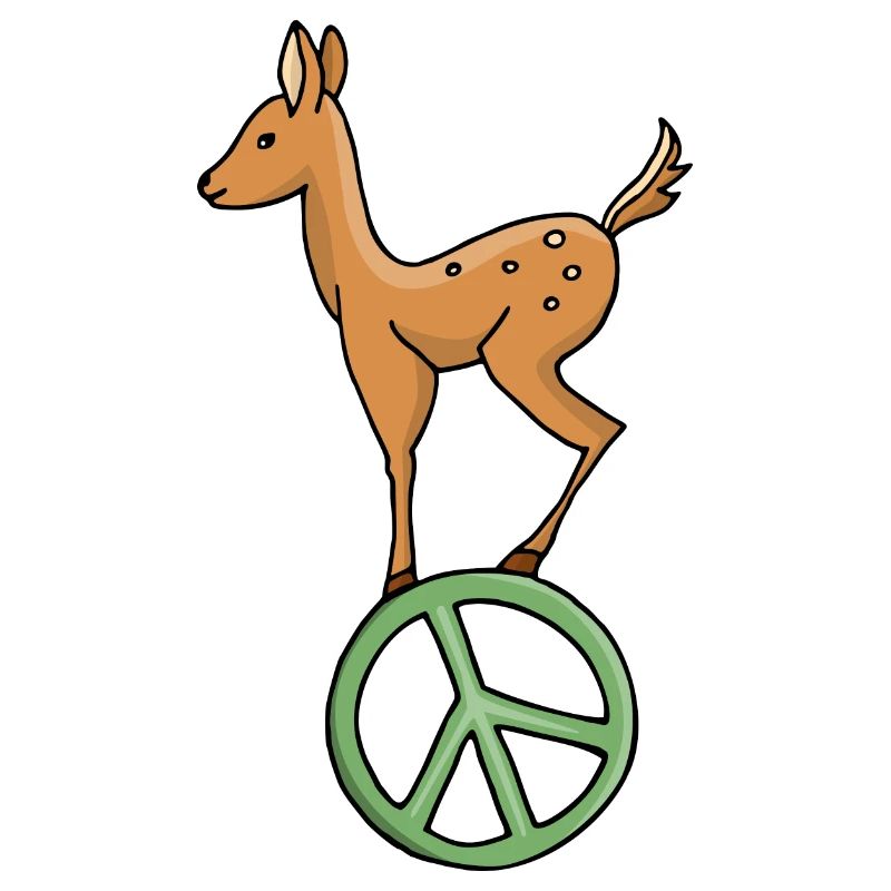 Peace Symbol Rehkitz
