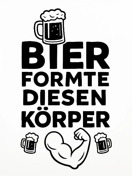 Bier formte diesen Körper