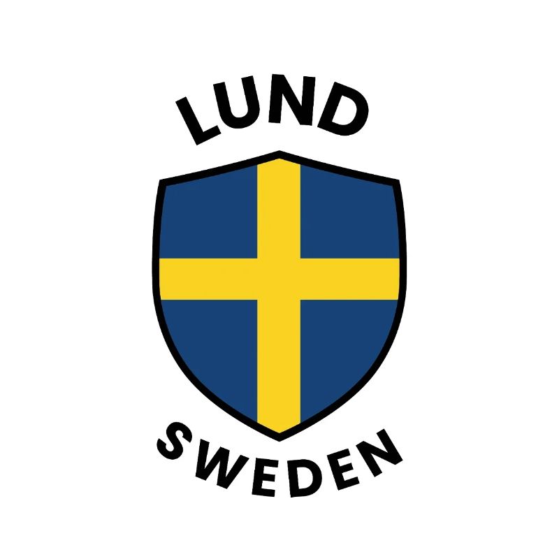 Drapeau du bouclier de Lund en Suède