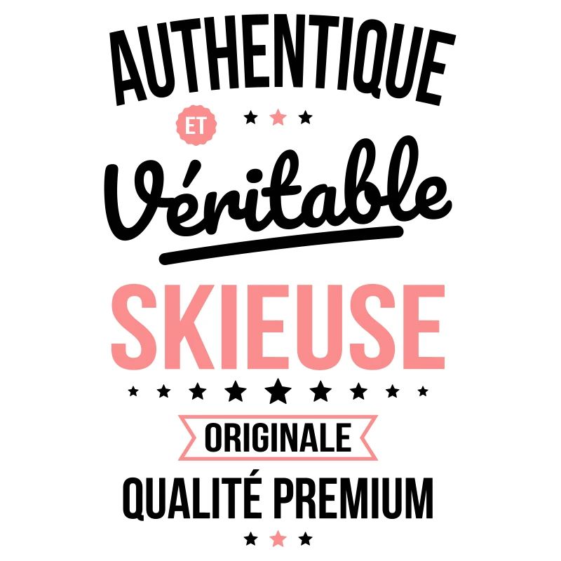 Authentique et véritable skieuse - Originale