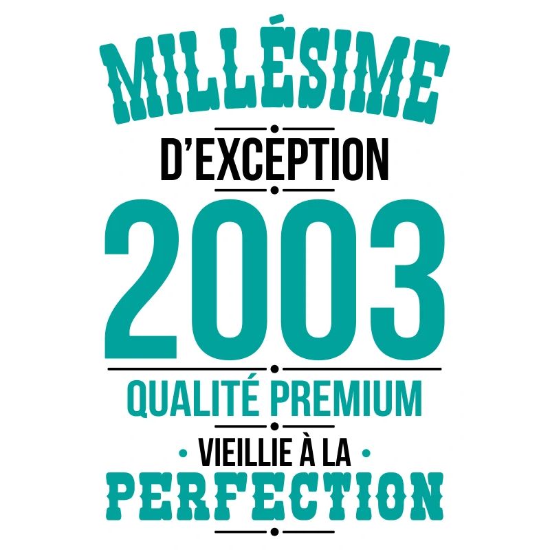 Anniversaire 20 ans - Millésime d'Exception 2003