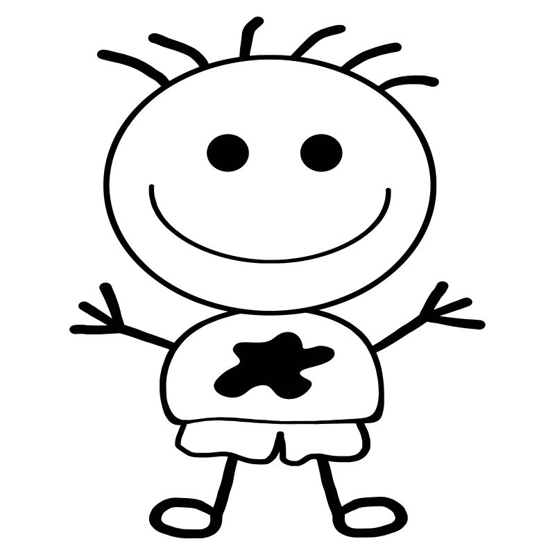 Strichmännchen-Junge