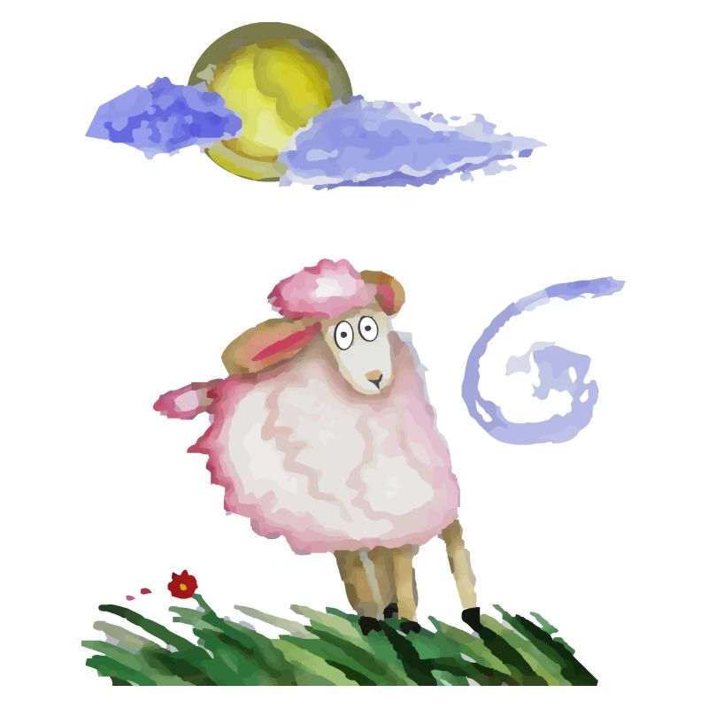 Schaf im Wind