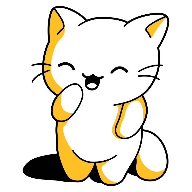 Kawaii Kätzchen witzig