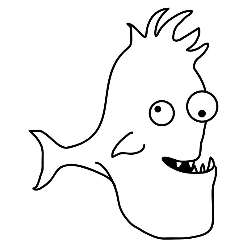 Stupid Crazy Comic Fish