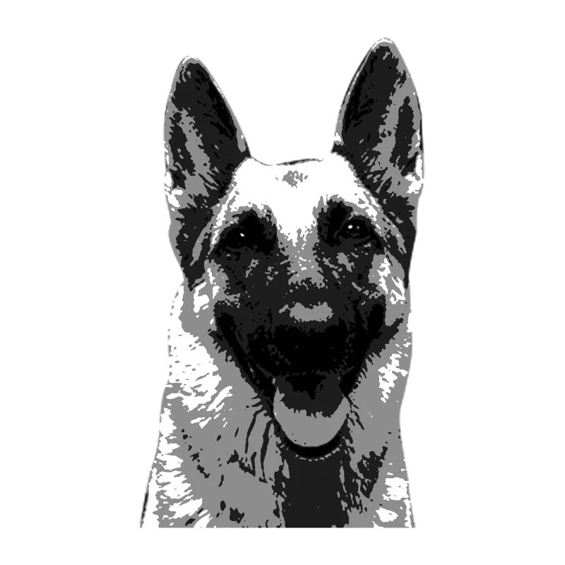 German shepherd - german shepherd head gift