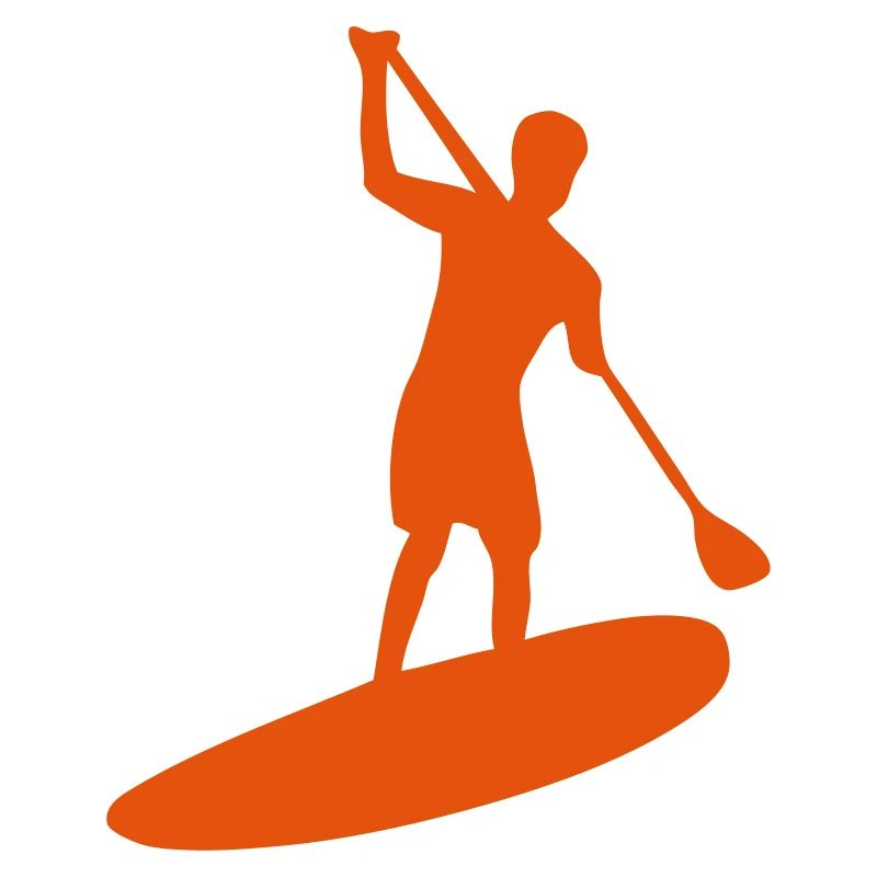 paddle board silhouette