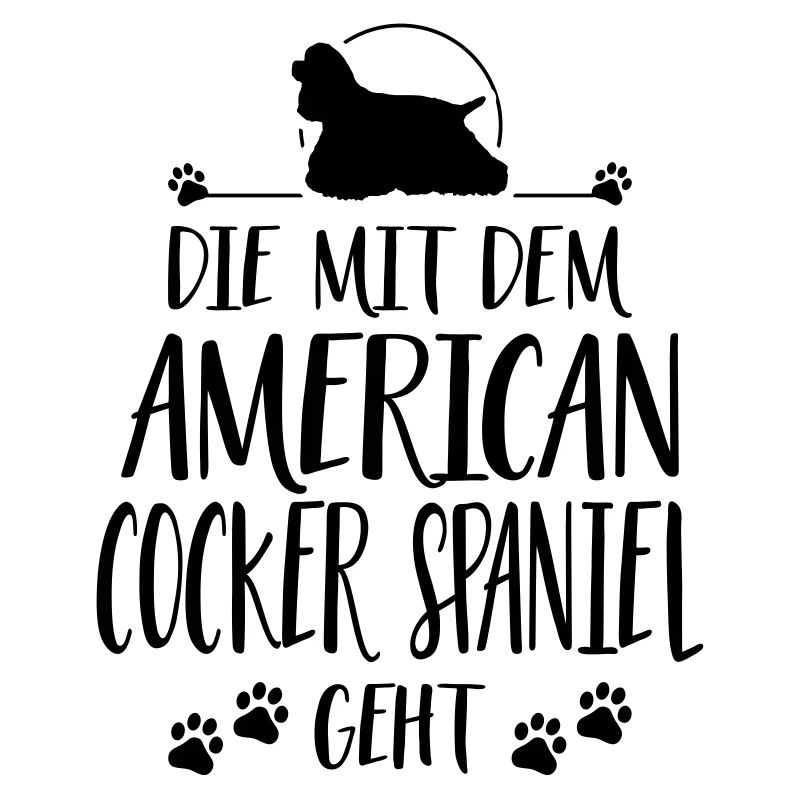 DIE MIT AMERICAN COCKER SPANIEL GEHT Wilsigns