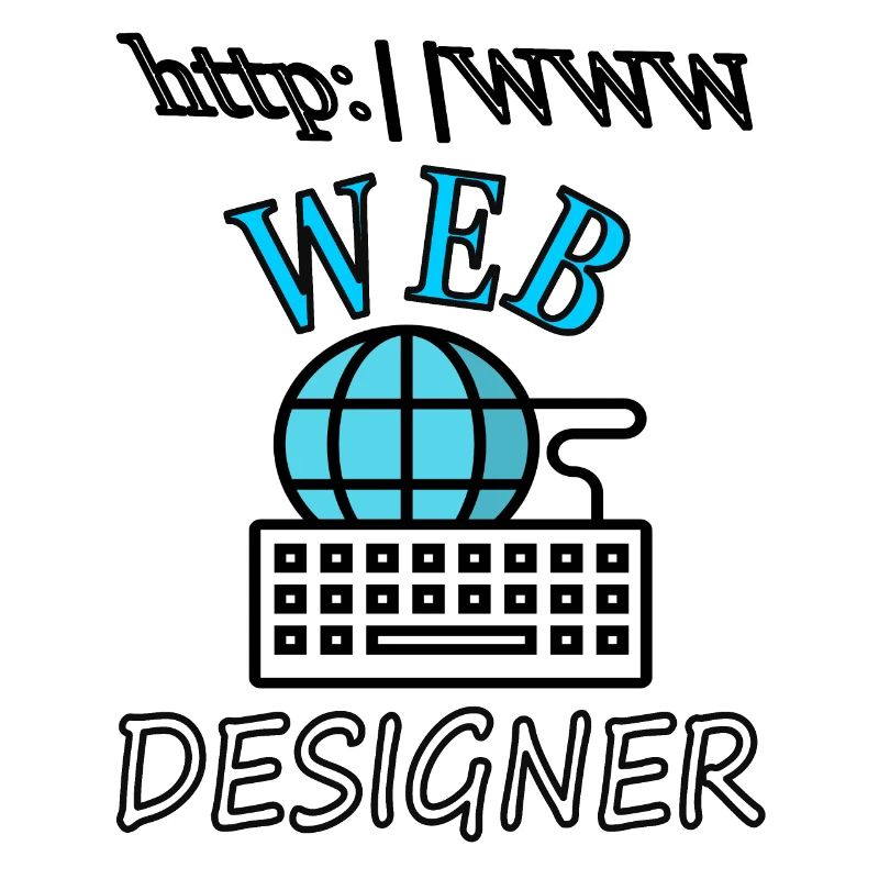 Ich bin Web Designer Website Internet Geschenkidee