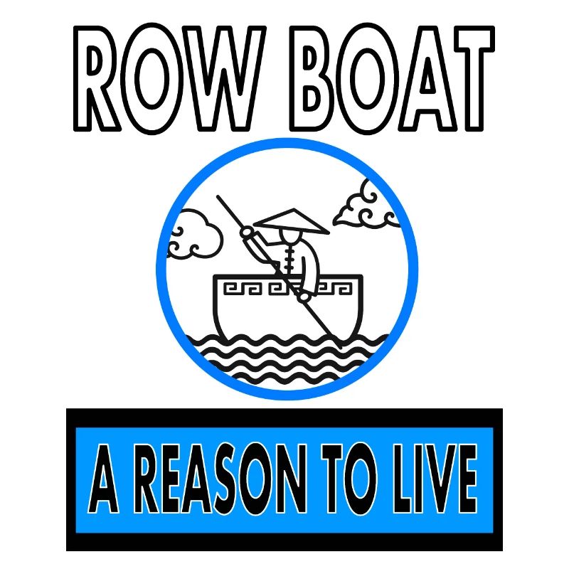 Avec bateau à rames sur le chemin Rower Canoe Idée cadeau