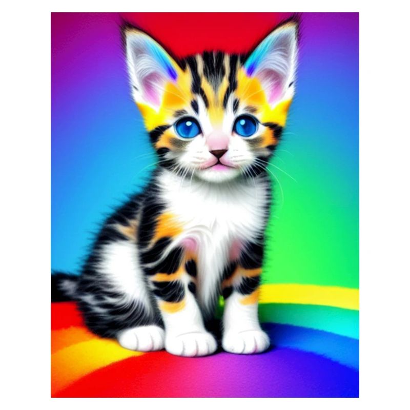 Regenbogen Kätzchen