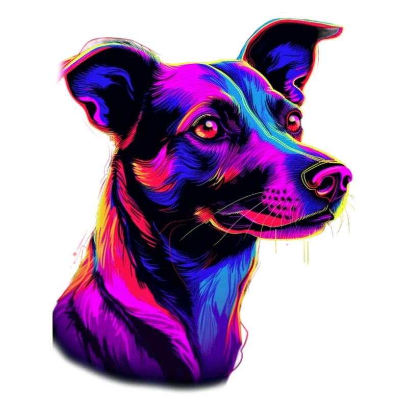 Jack Russell Synthwave Cadeau