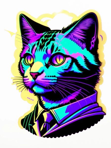 Gentleman Katze bunt