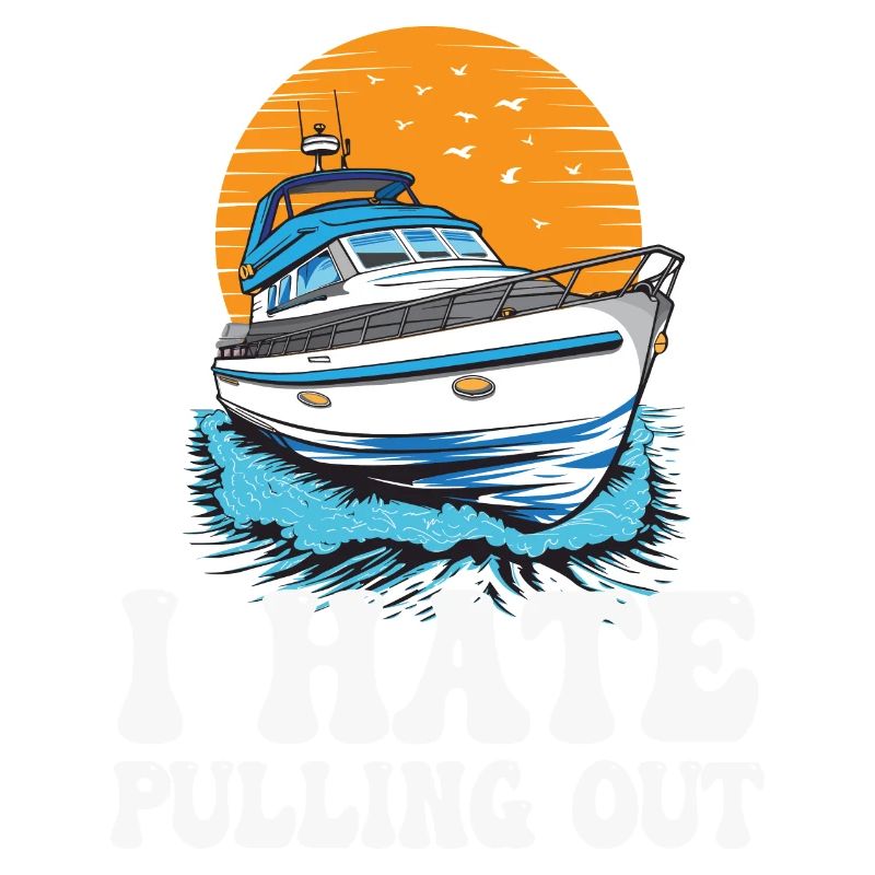 I Hate Pulling Out Funny Motorboating Quote