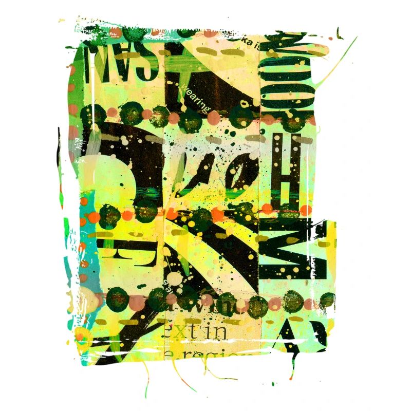 Newspaper Clips Scrapbook Magazines Alphabet Code