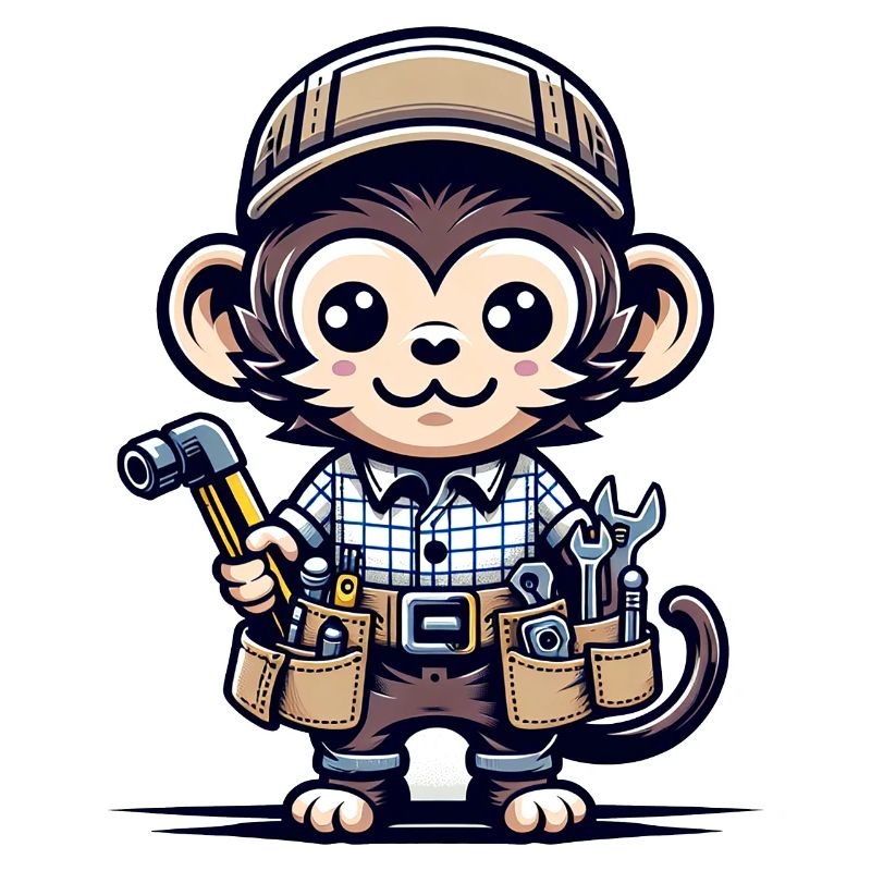 Cute Monkey Craftsman
