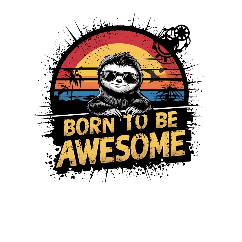 Funny Lazy Sloth Design
