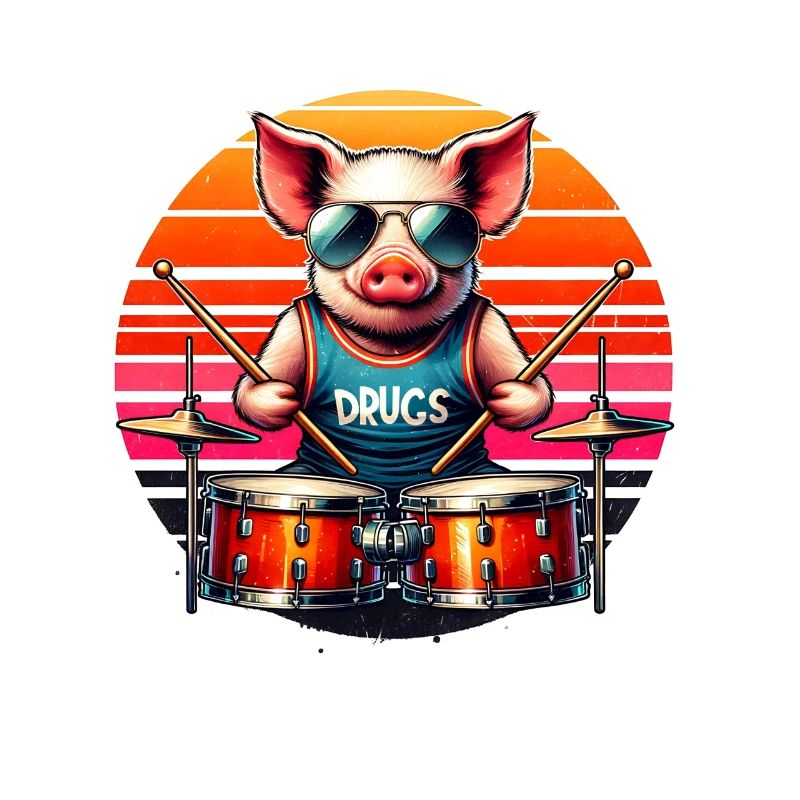 Pig Drums Drummer Band Percussion