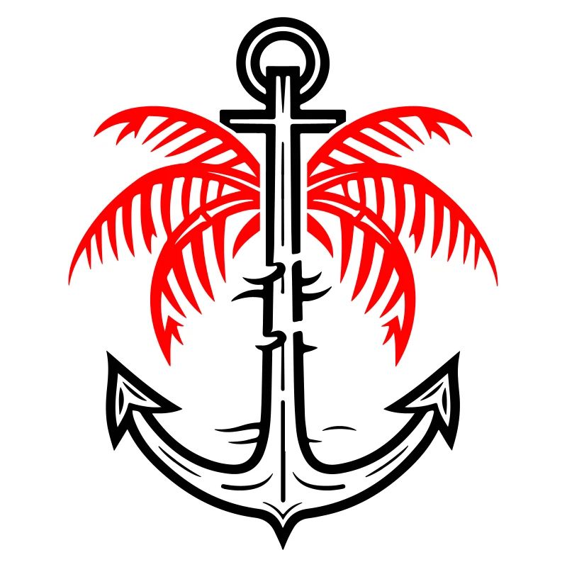 Palm Tree Anchor Icon