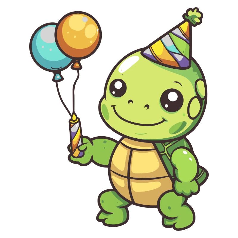 Schildkröte Geburtstag Comic