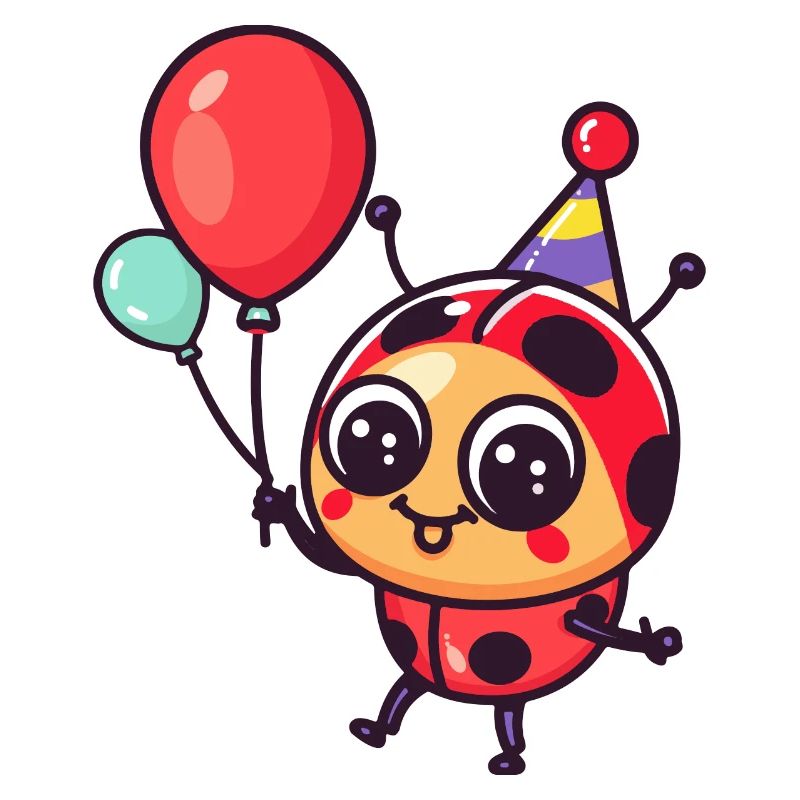 Marienkäfer Geburtstag Comic
