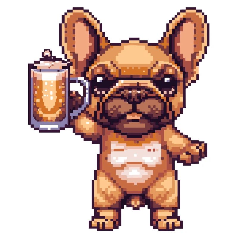 Buldog français Chiens Pixel Bière
