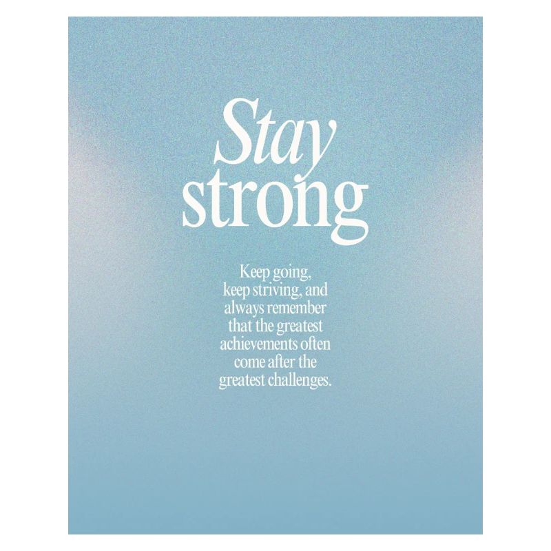 STAY STRONG - Bleib stark