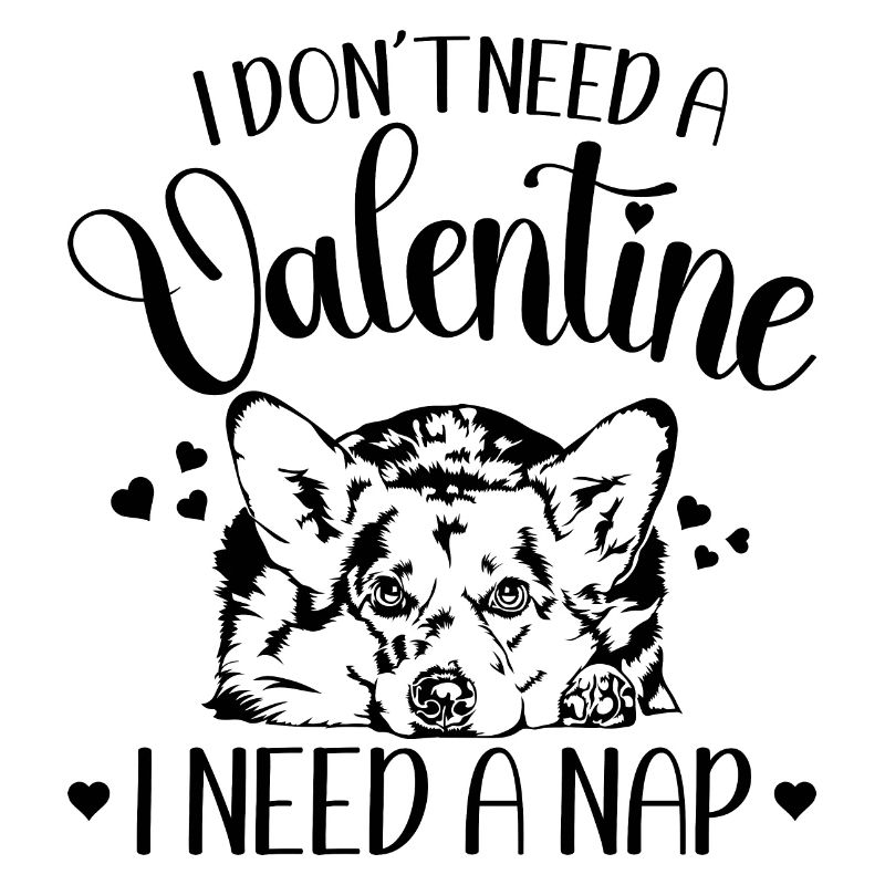 Welsh Corgi Valentinstag Hunde Hund Wilsigns