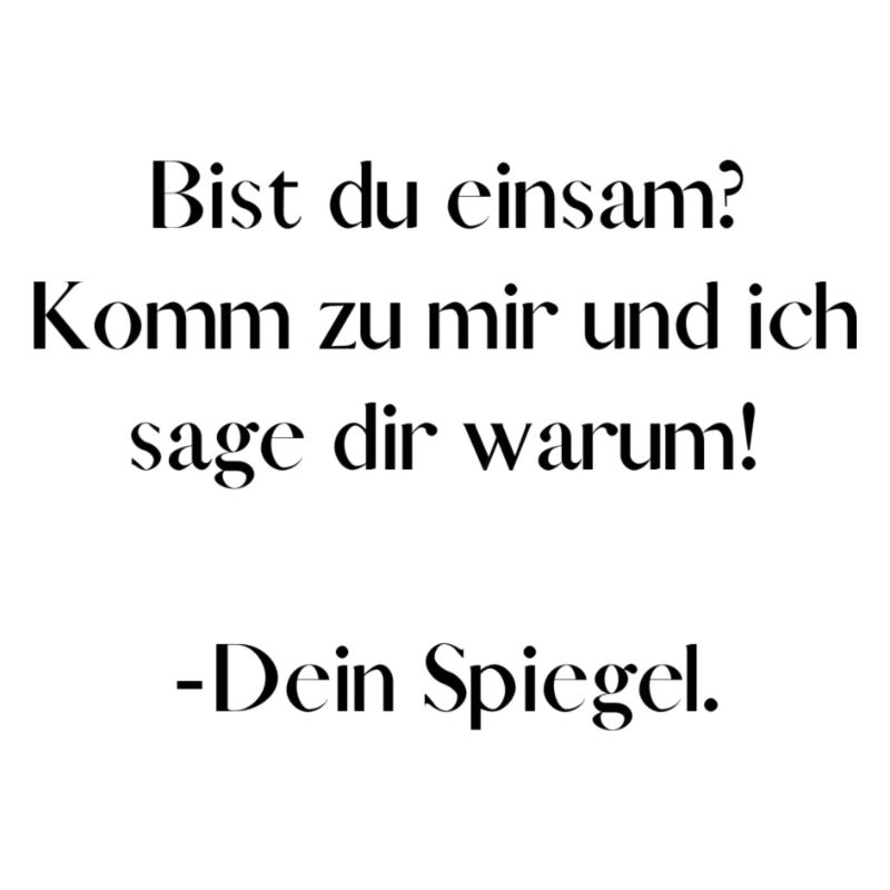 Spiegel an der Wand