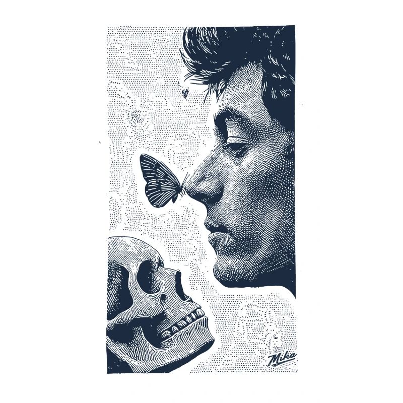 Skull and Butterfly