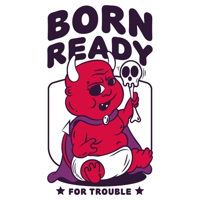 Born Ready for Trouble Baby Devil