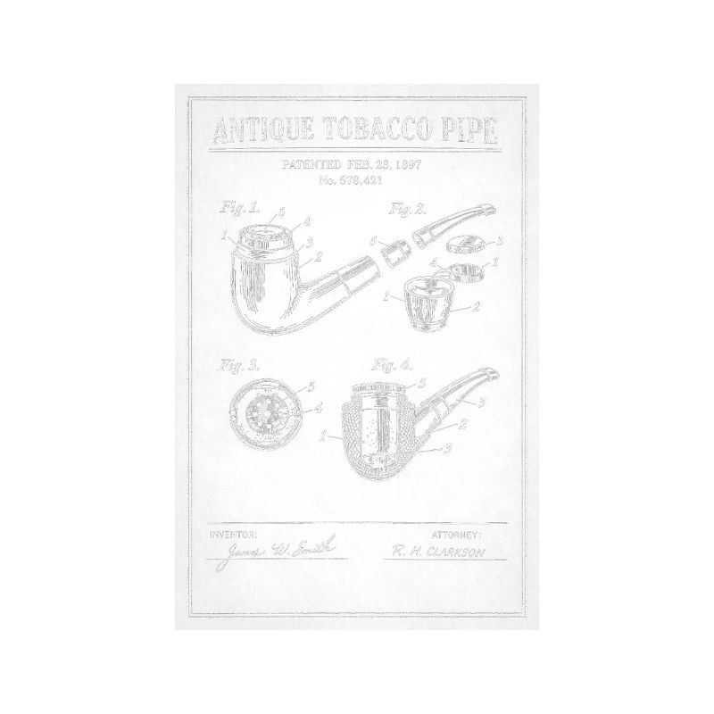 Plan de pipe à tabac ancienne