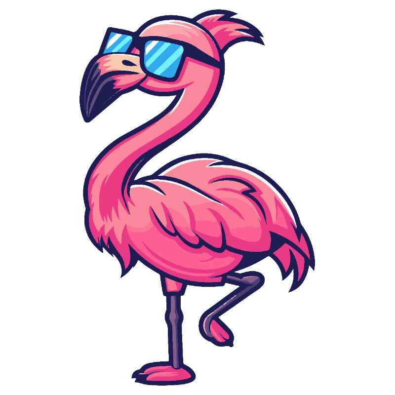 Flamingo Cool Comic