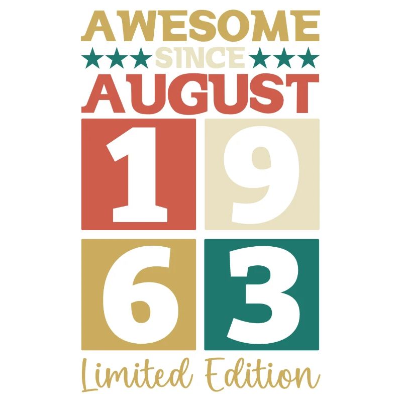 Awesome since August 1963 59. Geburtstag Geschenk