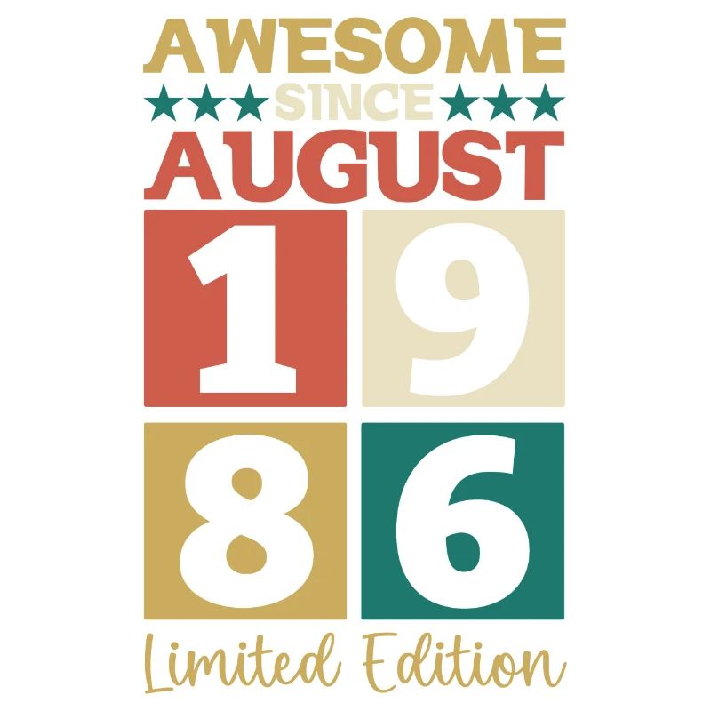 Awesome since August 1986 36. Geburtstag Geschenk