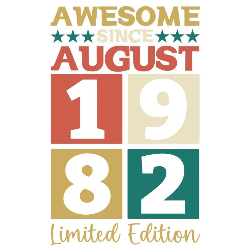 Awesome since August 1982 40. Geburtstag Geschenk