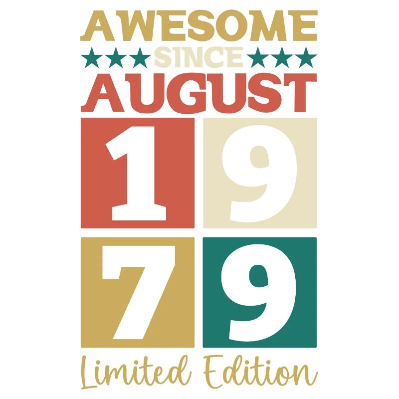Awesome since August 1979 43. Geburtstag Geschenk