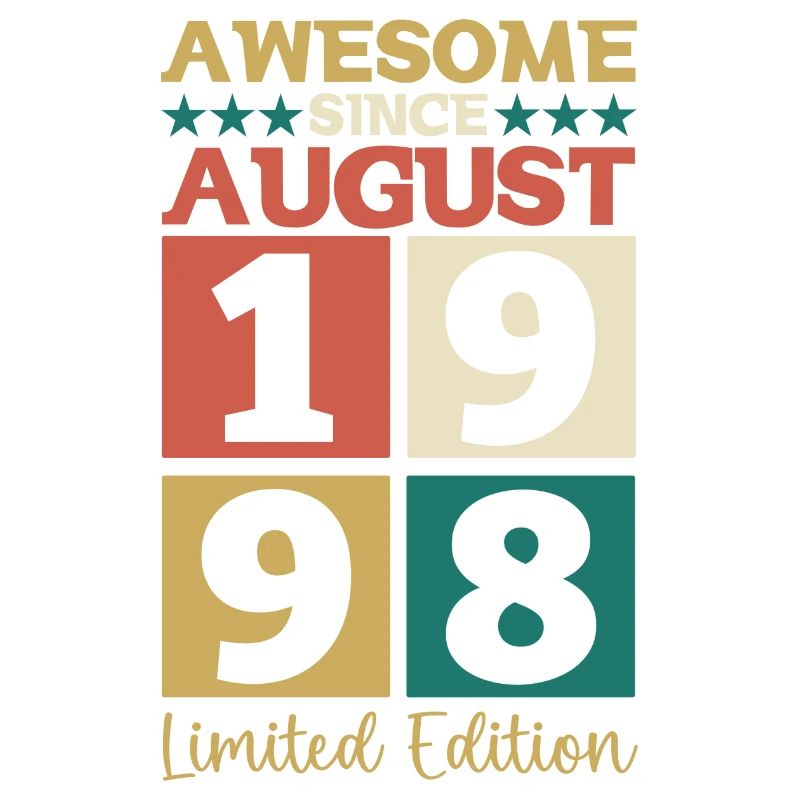 Awesome since August 1998 24. Geburtstag Geschenk