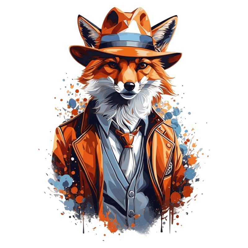 Fuchs mit Hut
