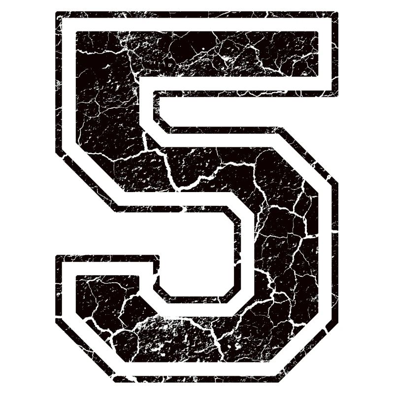 5 five fuenf black schwarz (uk)