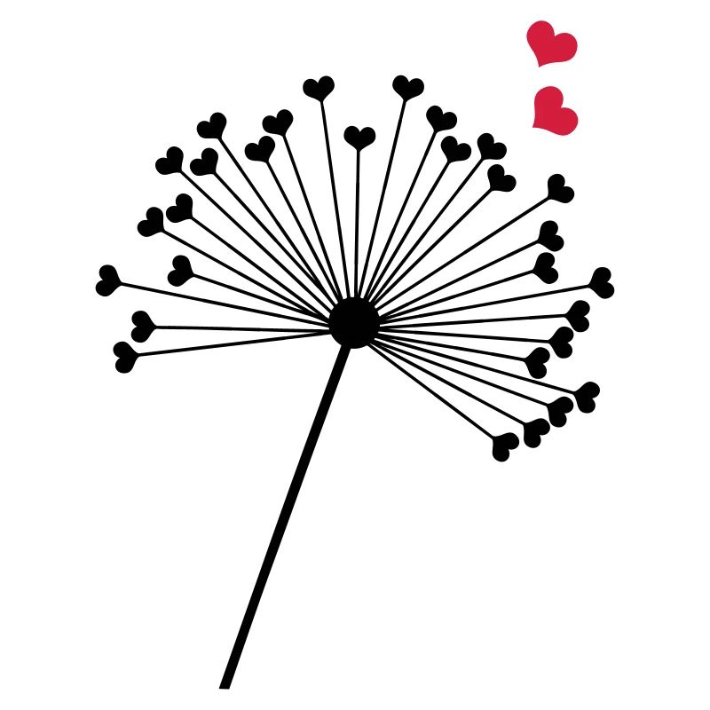 Pusteblume Herzen