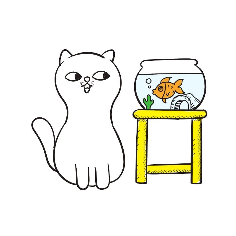 Moi qui te regarde conception de tshirt de chat