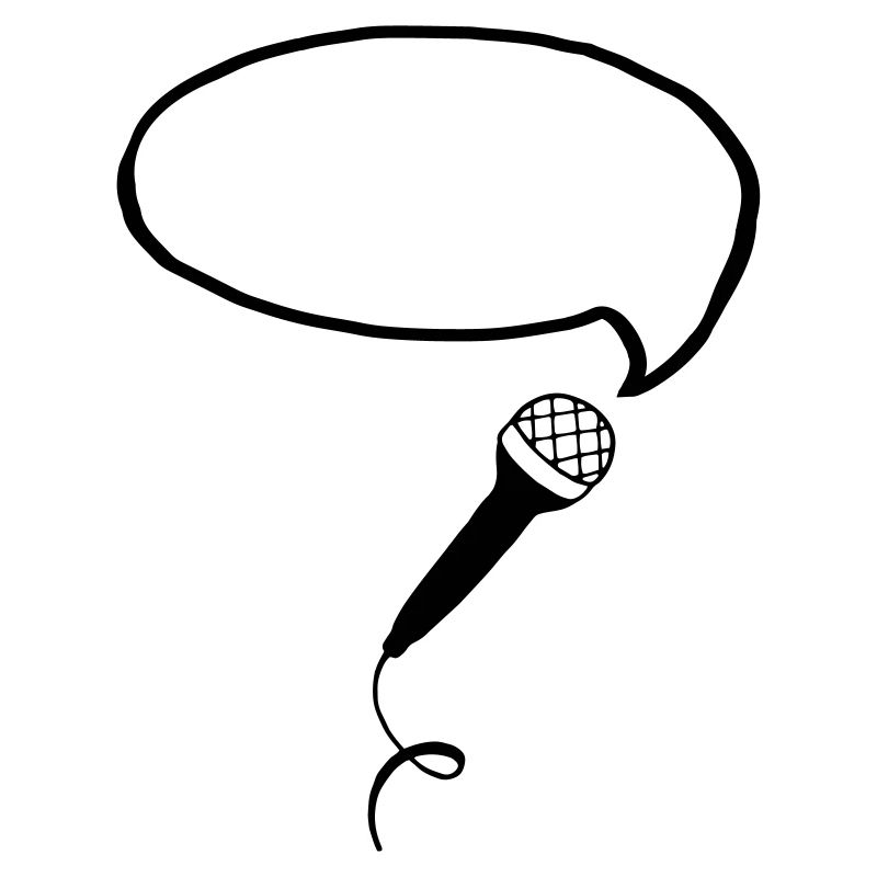 Microphone Bubble (Your Text)