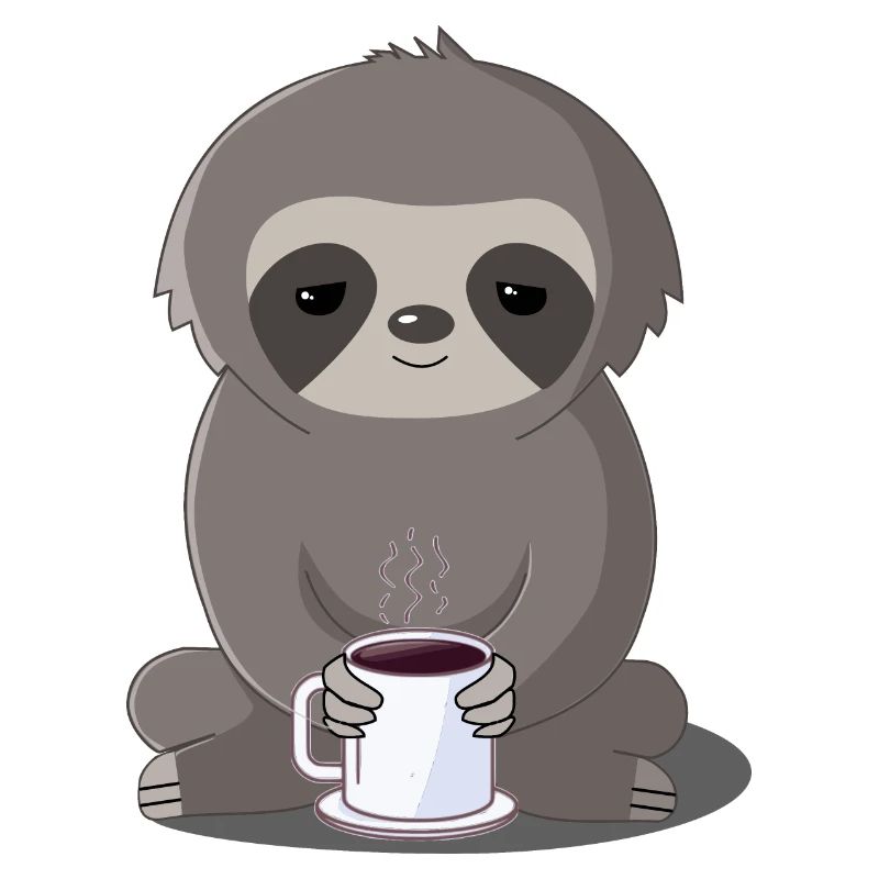 Faultier und Kaffee