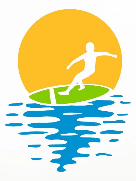 Abend Sonne Surfer