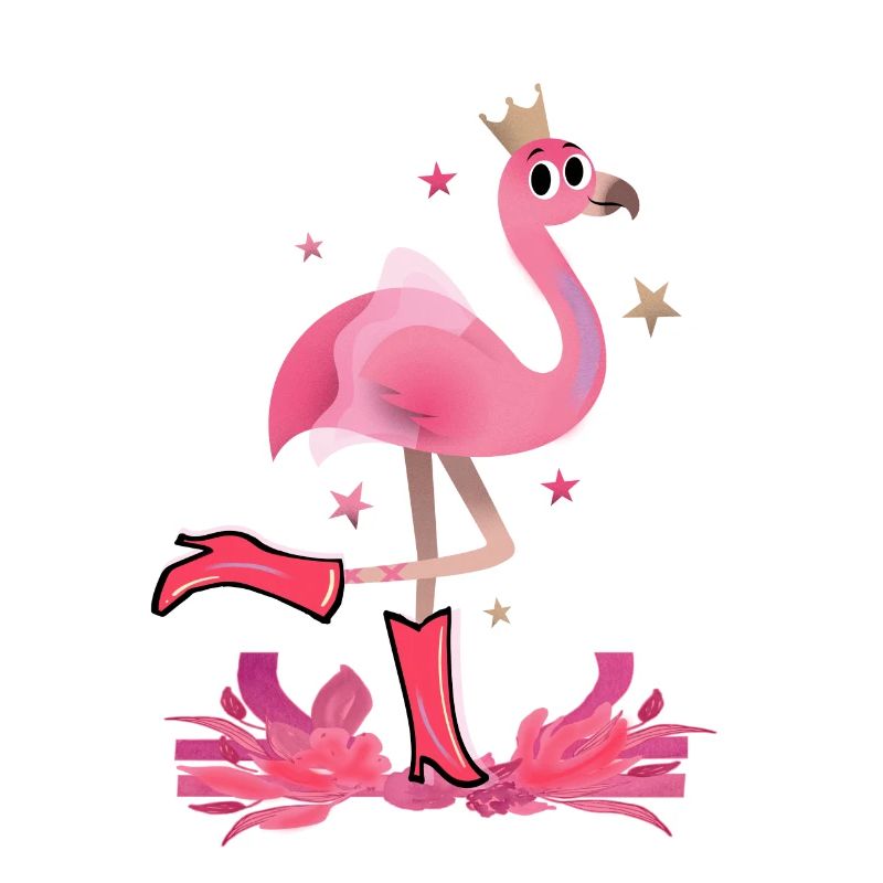 Flamingo Mädchen süss